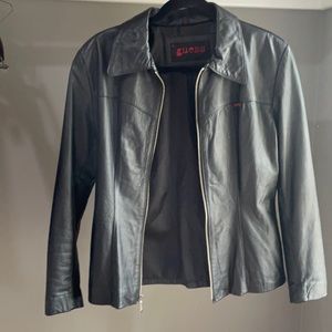 Vintage Black leather jacket